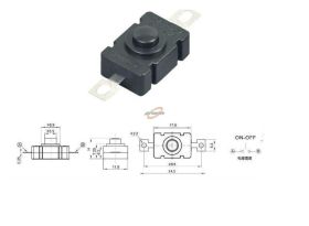 PRZEŁĄCZNIK BISTABILNY ON-OFF 1A 30V IX wym.18mm x 12mm LAT
