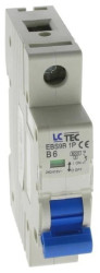 Wyłącznik instalacyjny nadprądowy nadmiarowoprądowy 1P 1M B 6A 6kA 490488 EBS9B