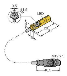 Turck Czujnik pola magnetycznego BIM-UNT-AG41X-0,3-RS4.23/S1139/S1160