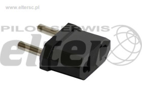 Adapter zasilania wtyk polski-gn. USA mały