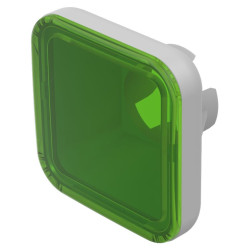 Soczewki do wskaźników, 70-921, Zielony, Kwadratowy, długość: 15.4