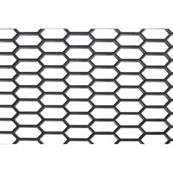 Grill samochodowy czarny 120x40 cm, maskownica, siatka tuningowa