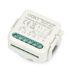 Tuya - 2-kanałowy mini sterownik rolet WiFi - aplikacja Android/iOS - OXT SWT28