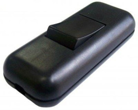 WL-01 przełącznik elektryczny przelotowy czarny