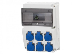 Rozdzielnica LAGO 10M - gniazda 6x230V /10 modułów/