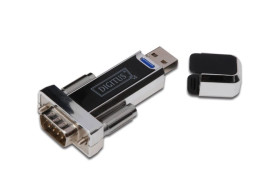 Konwerter/Adapter USB 1.1 do RS232 (DB9) z przedłużaczem USB A M/Ż 80cm DA-70155-1