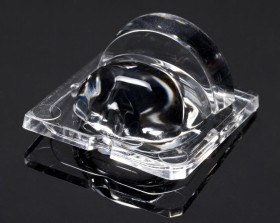 Soczewka LED 25 x 25 x 12.6mm, kąt widzenia Asymetryczna, do użytku z Cree MHB-A, Cree MK-R, Cree XHP50, Cree XHP70,