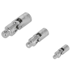 Zestaw przegubów uniwersalnych 3elem. 1/4” 3/8” 1/2” STALCO S-54063