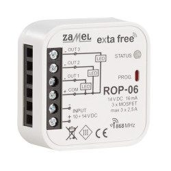 Radiowy odbiornik dopuszkowy 3-kanałowy ROP-06 EXTA FREE