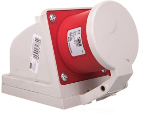 Wtyczka odbiornikowa 32A 5P 400V czerwona IP44 525-6kdv
