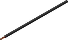 PVC-switching strand, highly flexible, Cableline, 1.5 mm², 392 x 0.07 mm, black, outer Ø 3 mm, 60.7010-10021