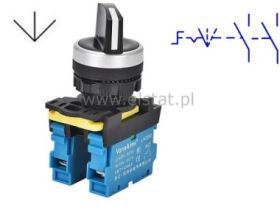 Przełącznik stabilny; 1-0-2; 2NO; krótkie piórko