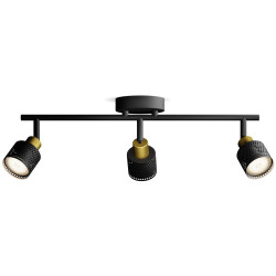 Philips 8720169300118 Niall Ceiling Floodlight GU10 Black Gold Adjustable