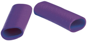 Protection and insulating grommet, inside Ø 10 mm, L 35 mm, purple, PCR, -30 to 90 °C, 02010007008