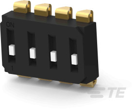 Przełącznik DIP 4-pozycyjny SPST SMD 25 przy 24 ma przy V dc