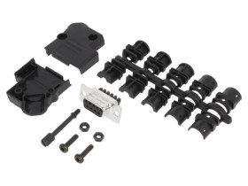 D45PKP-09FSSC D-Sub żeńskie kątowe 45 zacisk śrubowy na przewód PIN 9