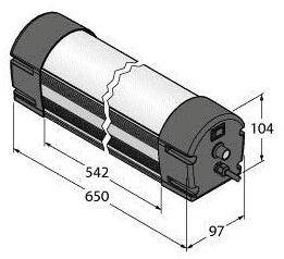 Oświetlenie LED Turck WLB92X550PB biały 3130 lm (D x S) 665 mm x 97 mm 1 szt.