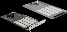 90050 PCIe 3.0 x16 &gt; 4x M.2 NVMe Key M, bifurcation