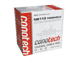 Przewód koncentryczny RG6U NS113TRI CONOTECH Cu 300m