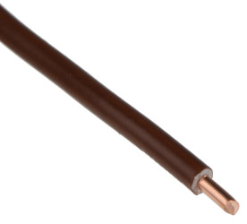 Przewód montażowy 2,5 mm² Brązowy RS PRO PVC TI1 450 V DC, 750 V AC dł. 100m 1/1,78 mm 70°C BS EN 50525-2-31:2011