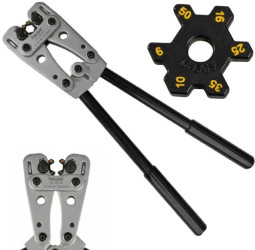 Zaciskarka Praska do Zaciskania Końcówek Rurkowych z Matrycą 6 - 50 mm