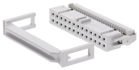 Złącze IDC 26-pinowe Żeński Kąt Proste Montaż na kablu raster 2.54mm Złoto na niklu