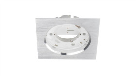 Oprawa Furni Kwadrat Alu Srebrna Gx53