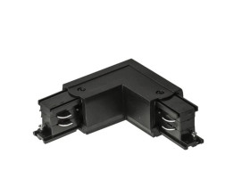 Łącznik L Prawy Czarny 3-fazowy do Szyn Oświetleniowych