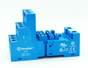 92.03SMA podstawka przekaźnika seria 62.32, 62.33, szyna DIN, zaciski śrubowe