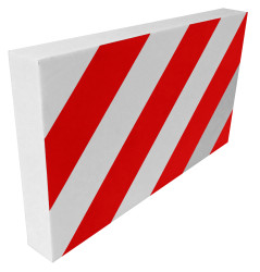 Zabezpieczenie ściany Red, White długość 350mm Viso Pianka NBR