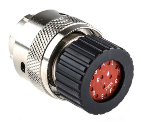 Złącze wielostykowe przemysłowe 12-pinowe Montaż na kablu Wtyczka ITT Cannon