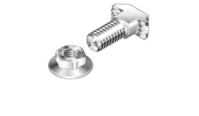 Część łącząca Śruba z łbem młoteczkowym Rozmiar rowka 8mm Bosch Rexroth Uchwyt złącza i łączenie Rozmiar gwintu M6