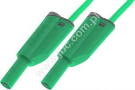 2617-IEC-200-GN Przewód PVC 2,5mm2, 2,0m, 2x(wt.pr+gn)4mm, zielony, ELECTRO-PJP, 2617IEC200GN