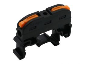 PCT-211 szybkozłączka na szynę DIN czarna