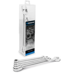 Matador 01839050 Ratcheting Crowfoot Wrench Set 5-Piece 8-19 mm 72 Teeth