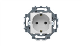 Gniazdo Schuko 2P+E 16A Z Przesłonami Styków, Z Uziemieniem, Samozaciski,...