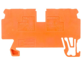 Złączka 4-przewodowa 2,5mm2 pomarańczowa 870-832