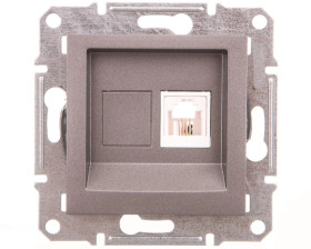 ASFORA Gniazdo telefoniczne bez ramki stal EPH4100162