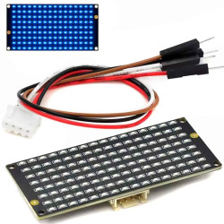 Wyświetlacz matrycowy LED 8x16 niebieski matryca AIP1640 I2C 3.3V-5V