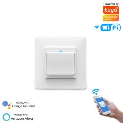 Włącznik światła 1obw. Wifi Tuya L+N Moes z ramką biały