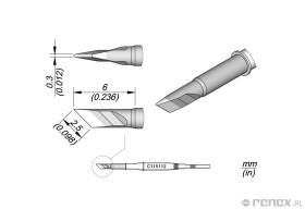 Grot C115112 do rączek JBC NT115, AN115 i NP115