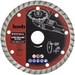 kwb 797540 Red-Line diamond cutting disc 125mm for marble and ceramic