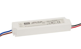 Zasilacz diody LED napięcie wyjciowe: 36V 0.5A napięcie wejściowe: 180 V ac, 264 V ac, 254V dc, 370 V dc 18 W MEAN WELL