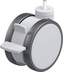 Blickle 935700 LKDGH-PATH 125K-FI-GS10 Podwójna rolka z tworzywa sztucznego Średnica koła: 125 mm Maksymalne obciążenie: