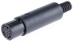 Gniazdo Din 8 -pinowe Żeński Montaż na kablu Miniaturowe 50 V AC/DC