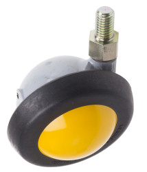 Koło samonastawne średnica kabla 50mm Trzpień gwintowany RS PRO 50kg