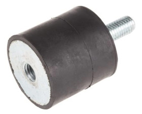Mocowanie antywstrząsowe, M10, Ø 40mm, materiał: Guma naturalna 60Shore A, RS PRO