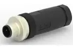 Plug, 2 pole, screw connection, screw locking, straight, T4111002021-000
