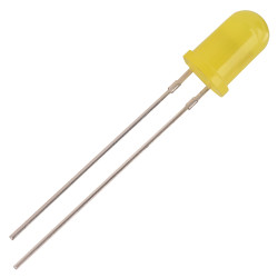 TruOpto OSY5LU5B64A-12V 5mm Yellow LED 12V 60&#xB0; 130MCD Diffused