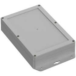 TruComponents 308093 Flanged box Polycarbonate (PC) Light grey